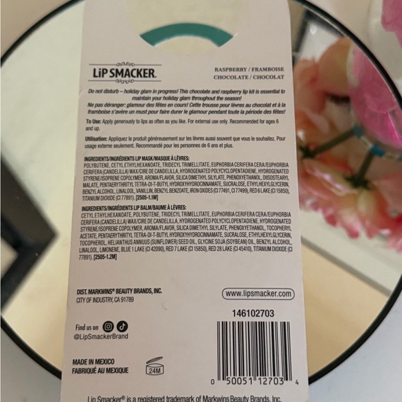 Lip Smacker Do Not Disturb Lip Kit Raspberry NIB Set - Picture 6 of 6